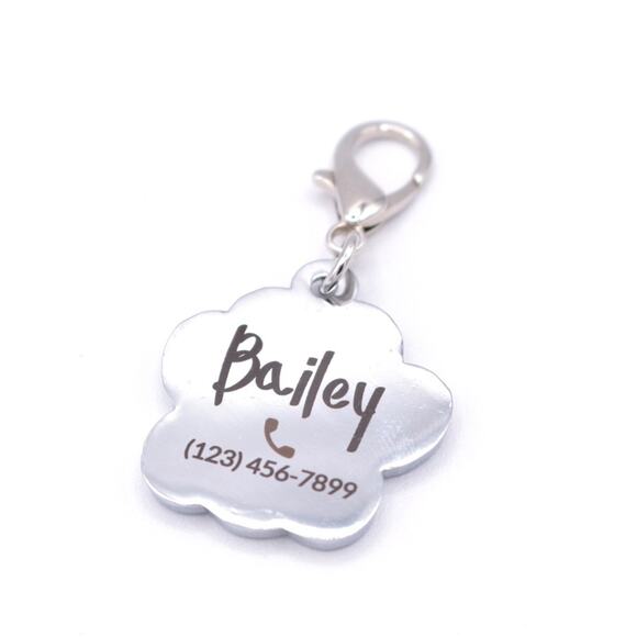 Personalized Engraved Metal Dog Paw Name, ID Tag, QR Code Powered By ScanKeep - Picture 7 of 10
